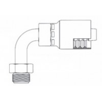 1/4 X 1/4 Male Inverted Flare 90